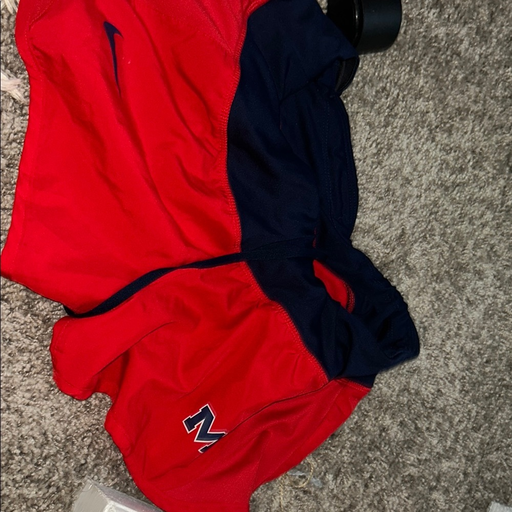 Ole Miss Red and Blue Athletic Shorts